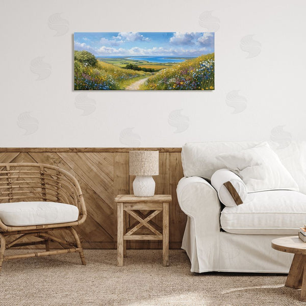Stupell Industries Petal Prints Design | Valley Path Coastal Landscape Wall Art
