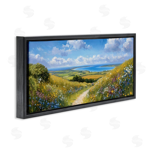 Stupell Industries Petal Prints Design | Valley Path Coastal Landscape Wall Art