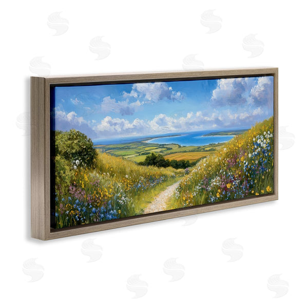 Stupell Industries Petal Prints Design | Valley Path Coastal Landscape Wall Art