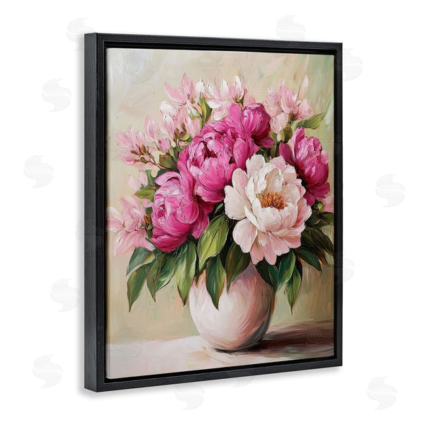 Stupell Industries Petal Prints Design | Vibrant Pink Floral Bouquet Wall Art