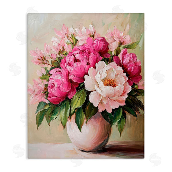 stupell industries Petal Prints Design | Vibrant Pink Floral Bouquet Wall Art