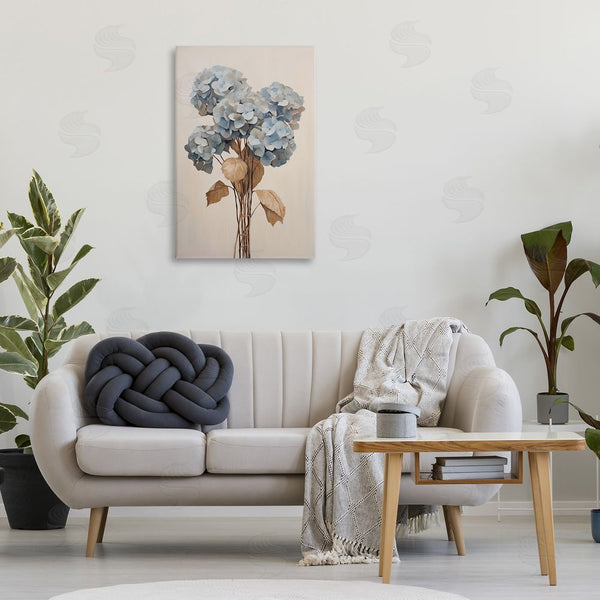 Stupell Industries Petal Prints Design | Vintage Blue Hydrangea Wall Art