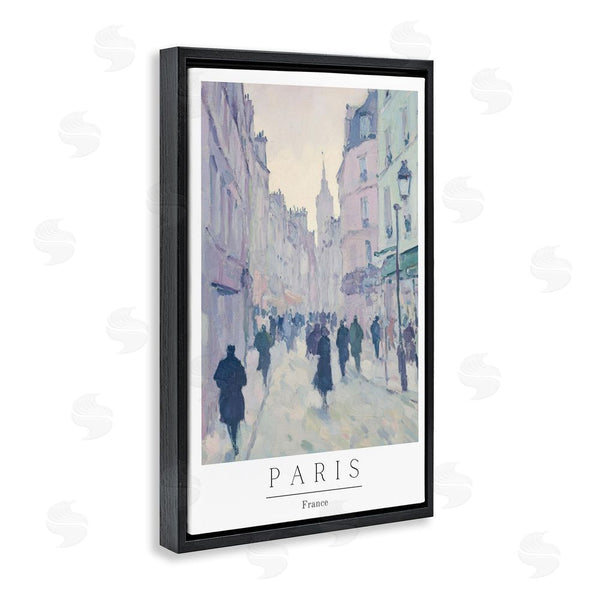 Stupell Industries Petal Prints Design | Vintage Blue Paris Streets Wall Art
