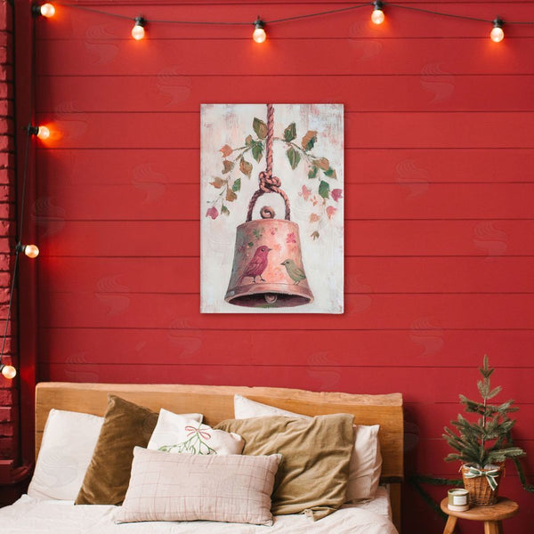 Stupell Industries Petal Prints Design | Vintage Christmas Bell Wall Art