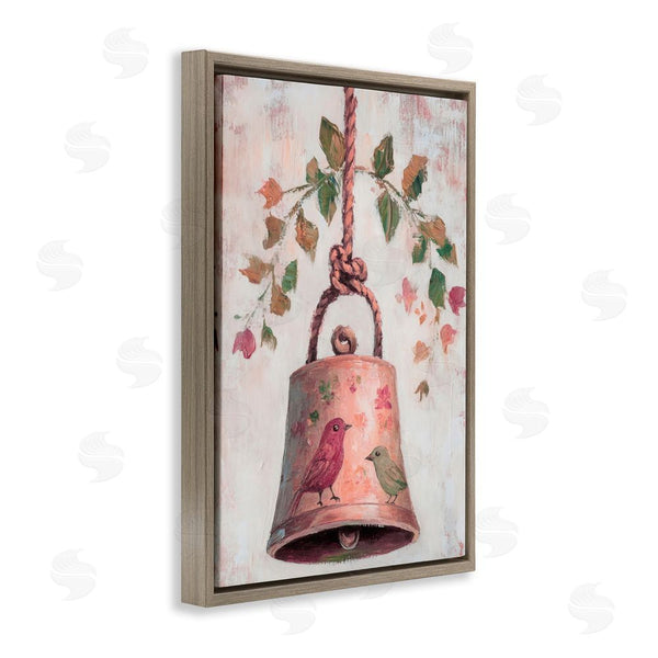 Stupell Industries Petal Prints Design | Vintage Christmas Bell Wall Art