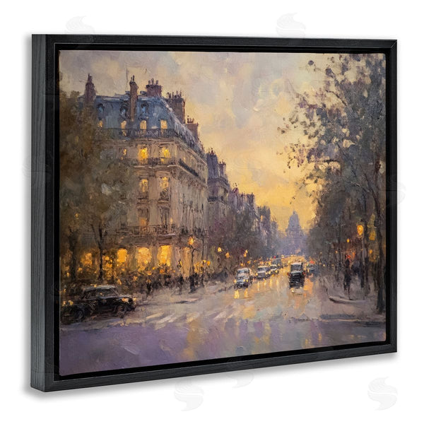 Stupell Industries Petal Prints Design | Vintage City Street View Wall Art