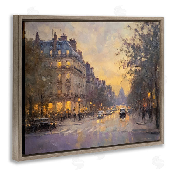 Stupell Industries Petal Prints Design | Vintage City Street View Wall Art