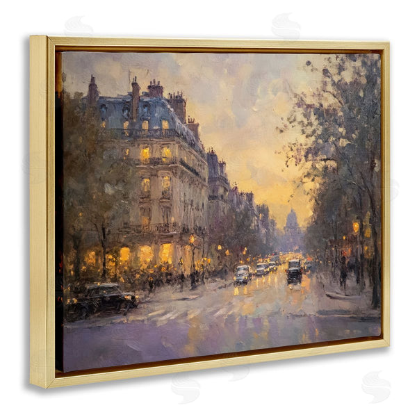 Stupell Industries Petal Prints Design | Vintage City Street View Wall Art