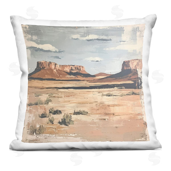 stupell industries Petal Prints Design | Vintage Desert Postcard Printed Throw Pillow