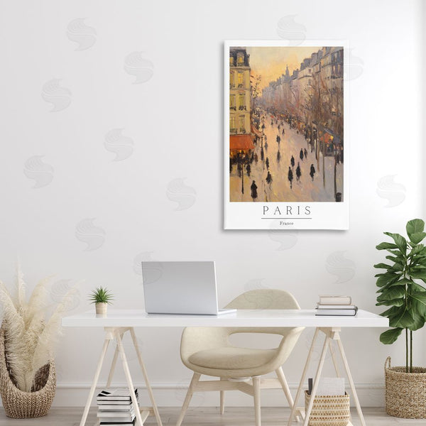 Stupell Industries Petal Prints Design | Vintage Orange Paris Streets Wall Art