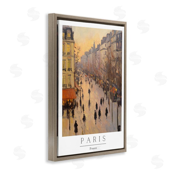 Stupell Industries Petal Prints Design | Vintage Orange Paris Streets Wall Art
