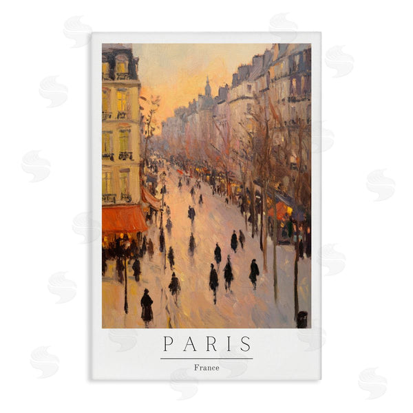 stupell industries Petal Prints Design | Vintage Orange Paris Streets Wall Art
