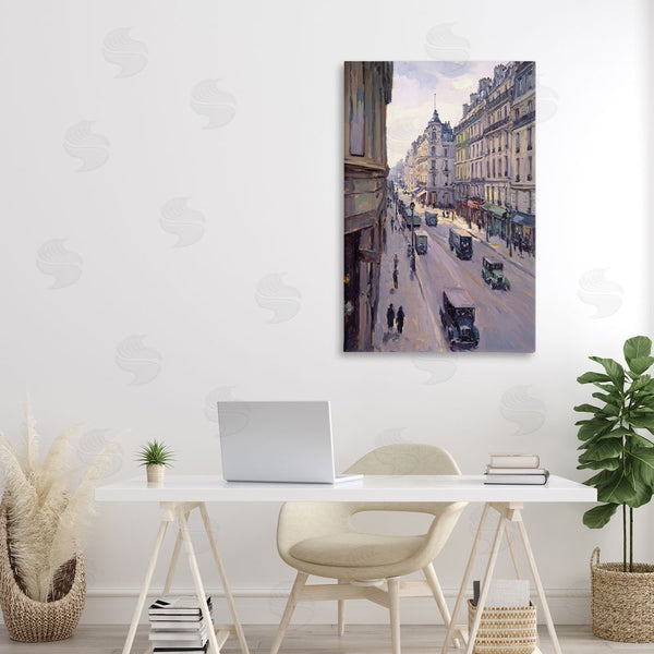 Stupell Industries Petal Prints Design | Vintage Paris Street Scene Wall Art