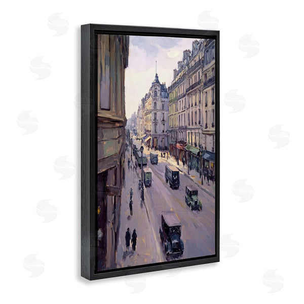 Stupell Industries Petal Prints Design | Vintage Paris Street Scene Wall Art