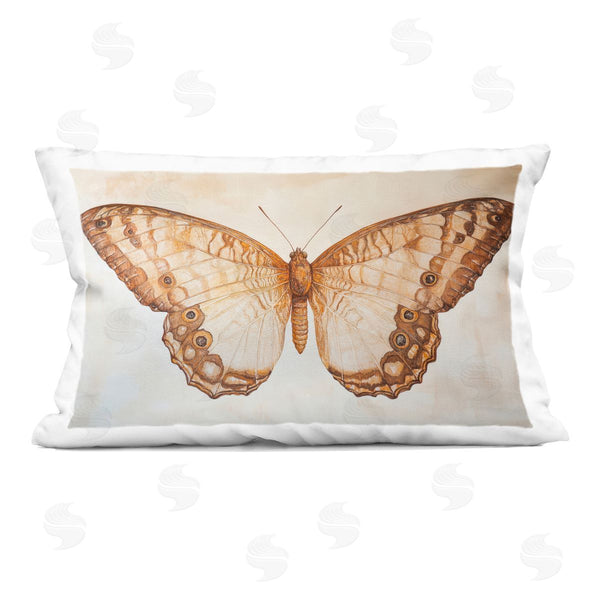 stupell industries Petal Prints Design | Vintage Sepia Moth Illustration Printed Throw Pillow