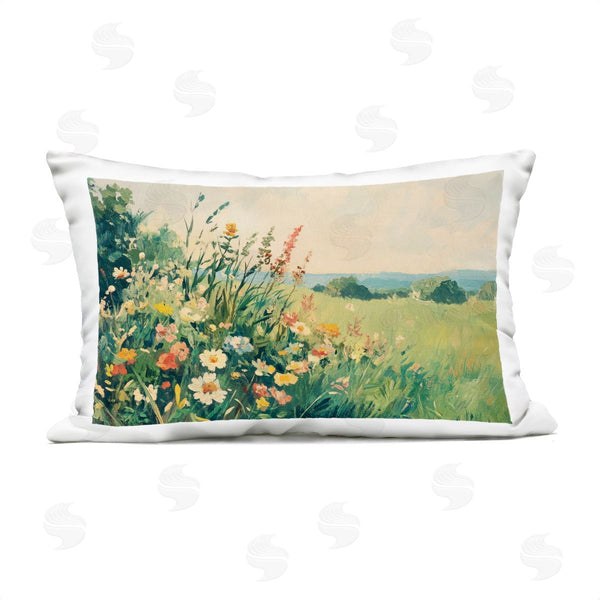 Stupell Industries Petal Prints Design | Vintage Wildflowers In Field Printed Throw Pillow