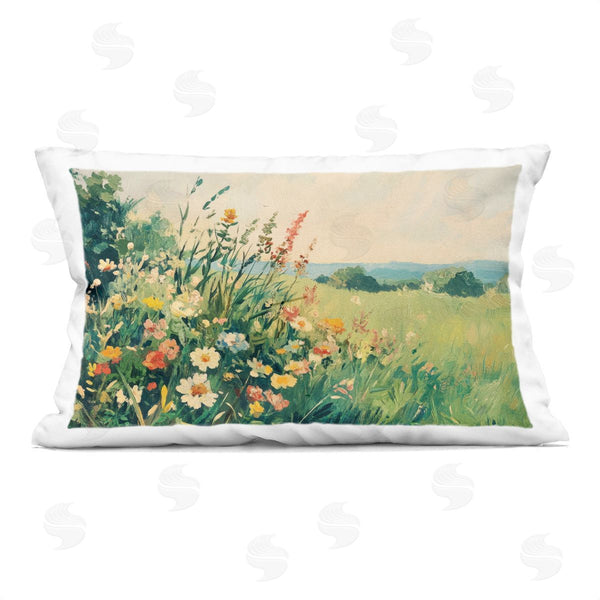 stupell industries Petal Prints Design | Vintage Wildflowers in Field Printed Throw Pillow