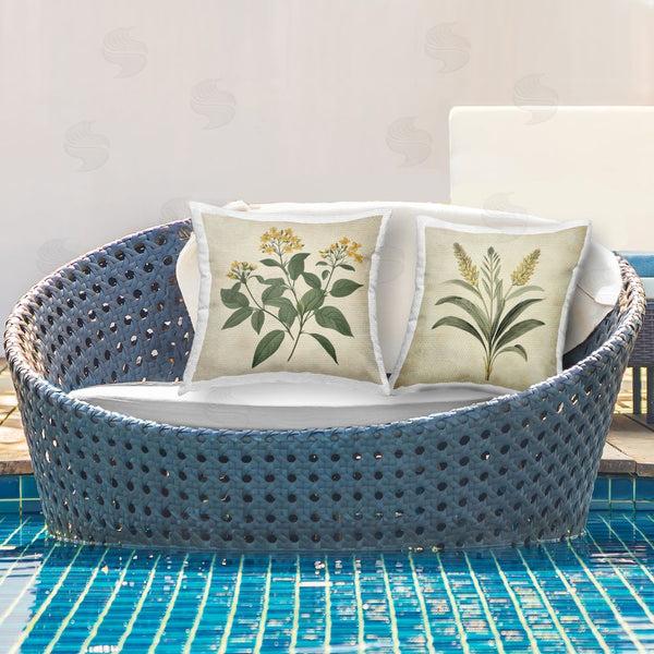 Stupell Industries Petal Prints Design | Vintage Yellow Bushels And Wheat Printed Throw Pillow Set