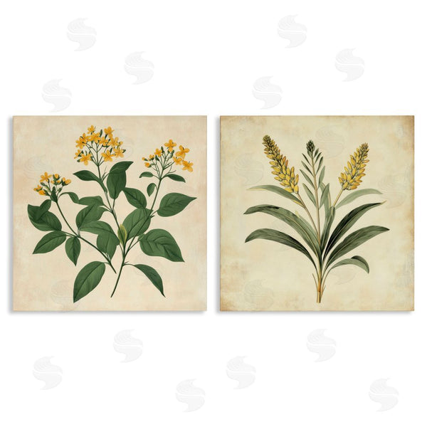 stupell industries Petal Prints Design | Vintage Yellow Bushels and Wheat Wall Art