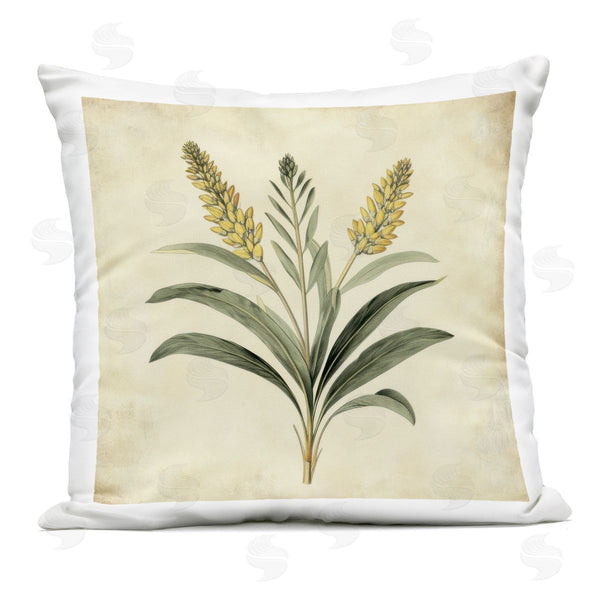 Stupell Industries Petal Prints Design | Vintage Yellow Wheat Illustration Printed Throw Pillow
