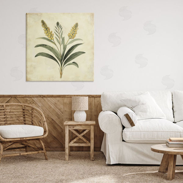 Stupell Industries Petal Prints Design | Vintage Yellow Wheat Illustration Wall Art