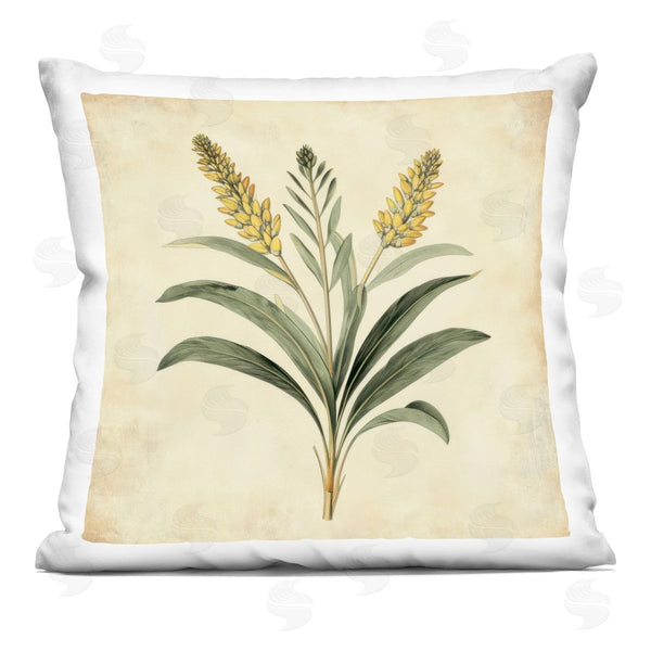 stupell industries Petal Prints Design | Vintage Yellow Wheat Illustration Printed Throw Pillow