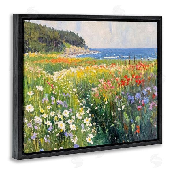 Stupell Industries Petal Prints Design | Vivid Wildflower Beach