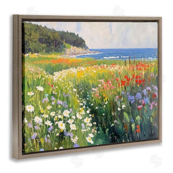 Stupell Industries Petal Prints Design | Vivid Wildflower Beach