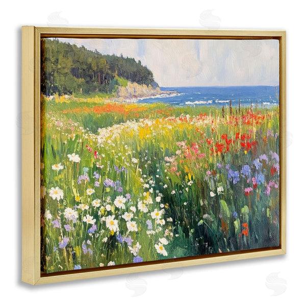 Stupell Industries Petal Prints Design | Vivid Wildflower Beach