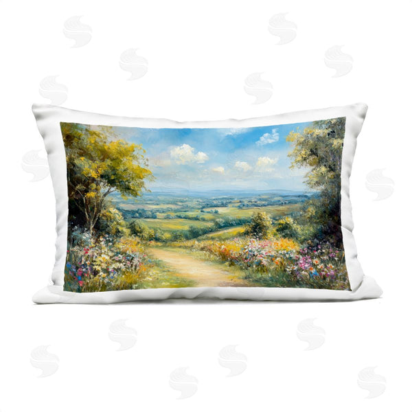 Stupell Industries Petal Prints Design | Wandering Path Overlook Printed Throw Pillow