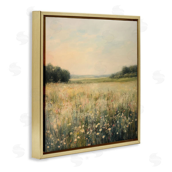 Stupell Industries Petal Prints Design | Warm Wildflower Landscape