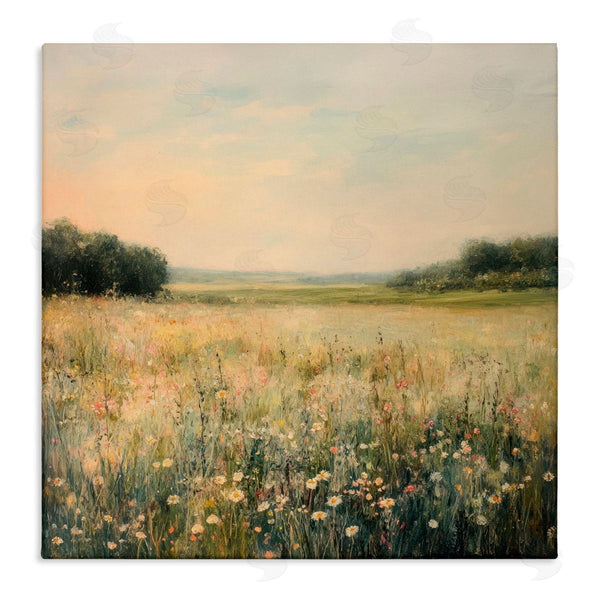 stupell industries Petal Prints Design | Warm Wildflower Landscape
