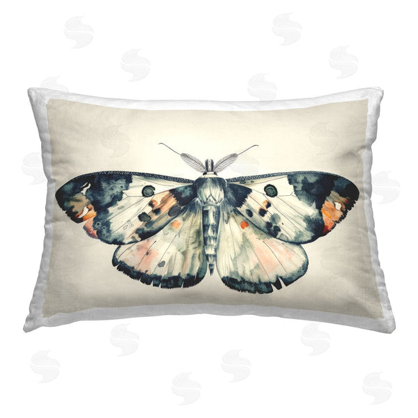 stupell industries Petal Prints Design | Watercolor Black Trimmed Moth