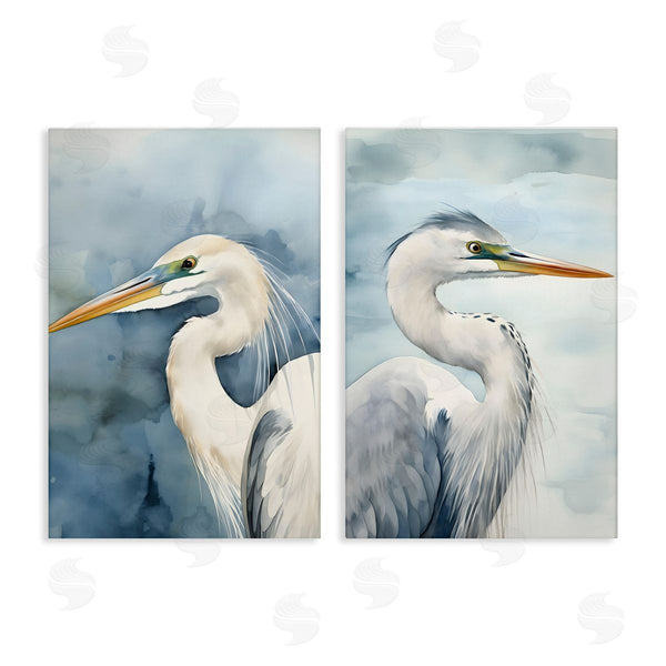 stupell industries Petal Prints Design | Watercolor Detailed Beach Birds Wall Art