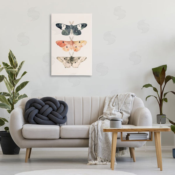 Stupell Industries Petal Prints Design | Watercolor Moth Trio Wall Art