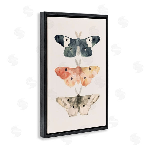 Stupell Industries Petal Prints Design | Watercolor Moth Trio Wall Art