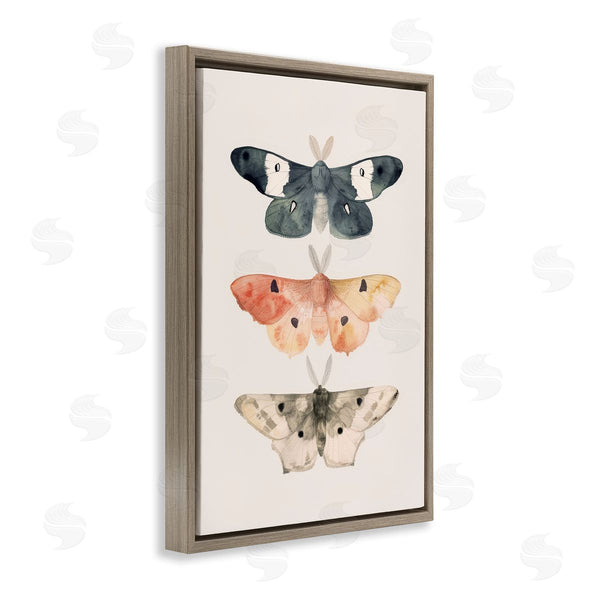 Stupell Industries Petal Prints Design | Watercolor Moth Trio Wall Art