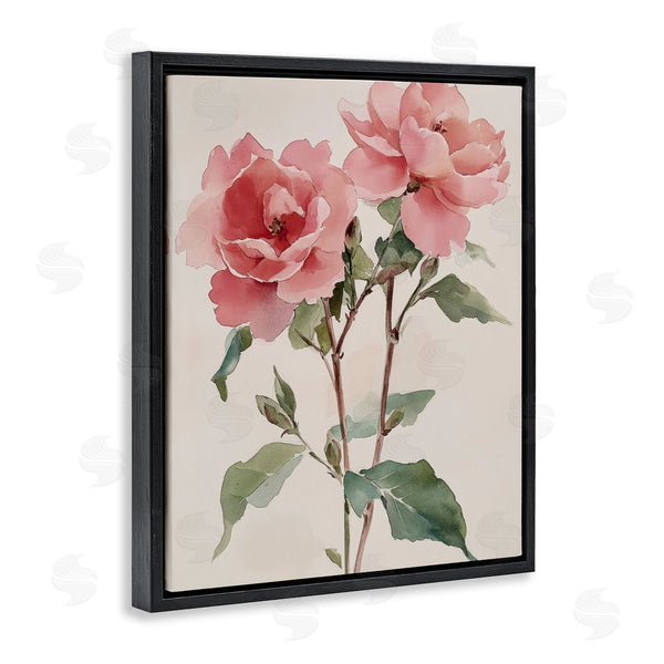 Stupell Industries Petal Prints Design | Watercolor Roses Pink Floras Wall Art
