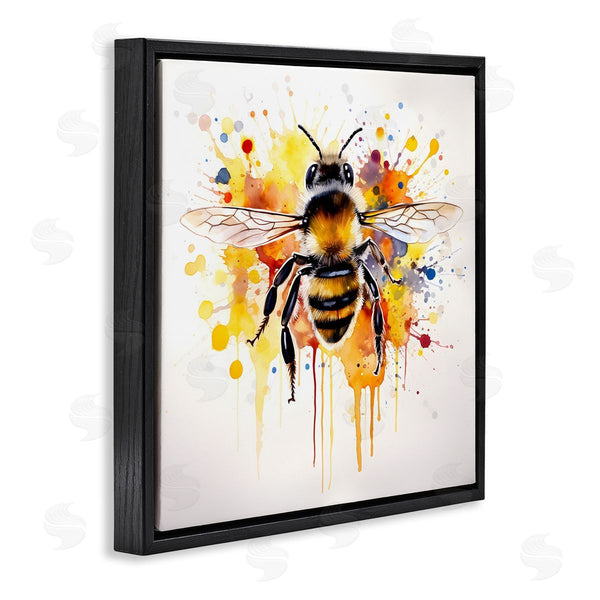 Stupell Industries Petal Prints Design | Watercolor Style Bee
