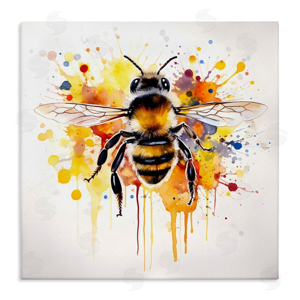 stupell industries Petal Prints Design | Watercolor Style Bee
