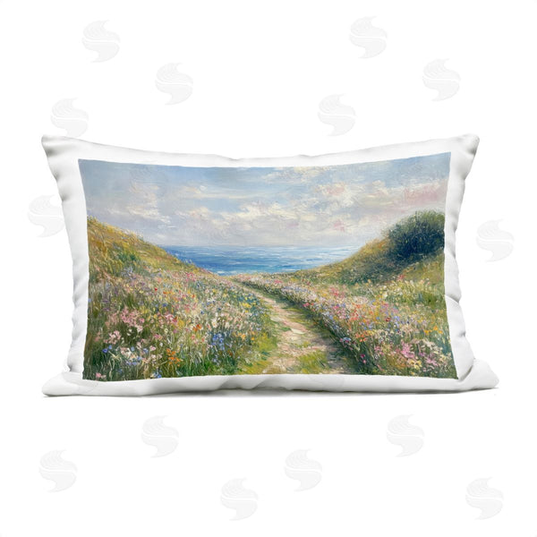 Stupell Industries Petal Prints Design | Well Worn Coastal Path Printed Throw Pillow