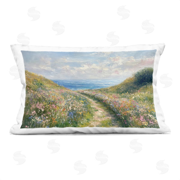 stupell industries Petal Prints Design | Well Worn Coastal Path Printed Throw Pillow