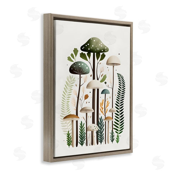Stupell Industries Petal Prints Design | Whimsical Green Mushrooms Wall Art