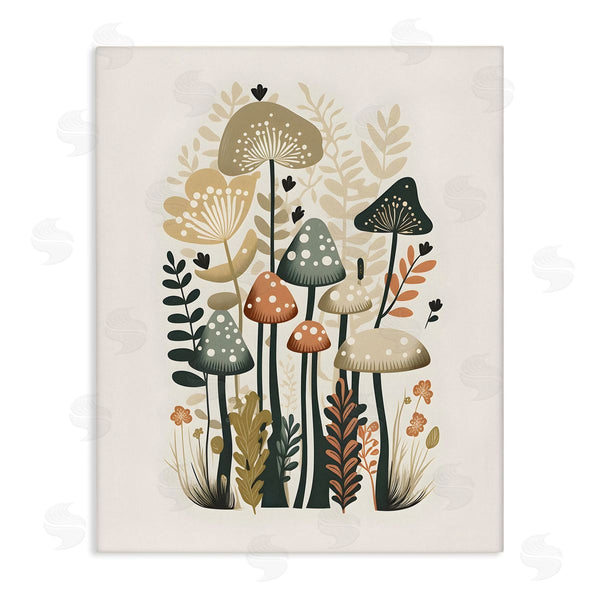 stupell industries Petal Prints Design | Whimsical Mushroom Botanicals Wall Art