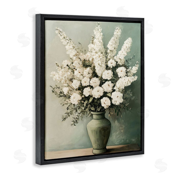 Stupell Industries Petal Prints Design | White Florals In Green Vase Wall Art