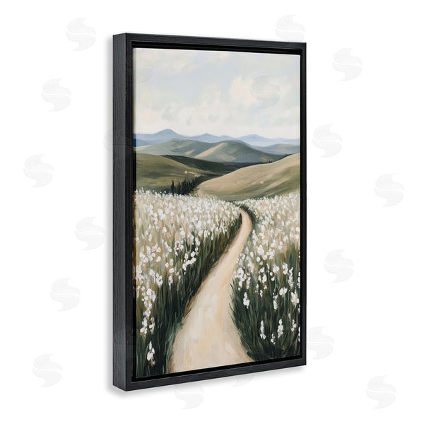 Stupell Industries Petal Prints Design | White Hyacinth Meadow Path Wall Art