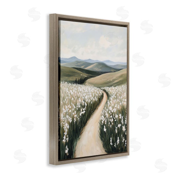 Stupell Industries Petal Prints Design | White Hyacinth Meadow Path Wall Art