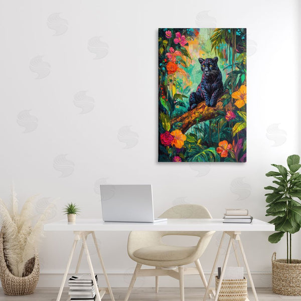 Stupell Industries Petal Prints Design | Wild Side Black Leopard Wall Art