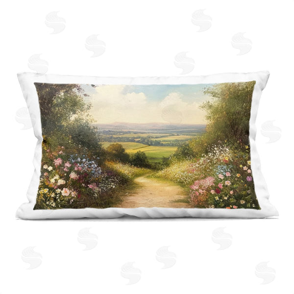 stupell industries Petal Prints Design | Wildflower Lane Landscape Printed Throw Pillow