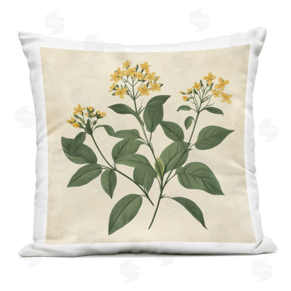 Stupell Industries Petal Prints Design | Yellow Bushels Botanical Illustration Printed Throw Pillow